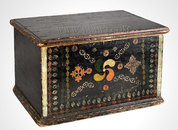 Trunk, Box with Original Painted Decoration
Pennsylvania
Early 19th Century, entire view